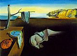 Salvador Dali Canvas Paintings - clock melting clocks